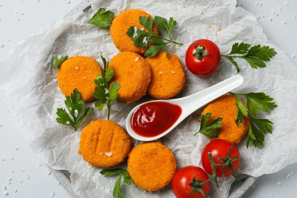 Fried mozzarella, tasty and delicious food, delicious fried food